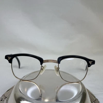 Monturas de gafas American Optical Sirmont AO 1/10 12K GF 5 1/2 DE COLECCIÓN marrón y dorado Foto 1 de 4