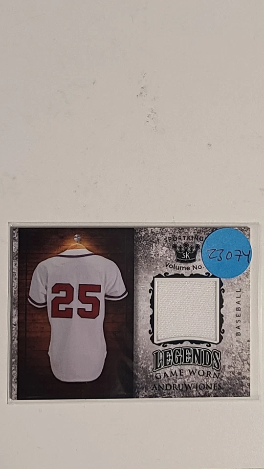 Sportkings - Andrew Jones Legends Game Worn Patch  - Image 1 of 1