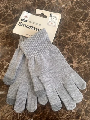 Luvas Smartwool forro de luva XS cinza urze tela sensível ao toque compatíveis com etiquetas - Imagem 1 de 4