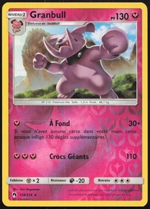 Carte Pokémon Granbull 138/214 Reverse Tonnerre Perdu Français - Imagen 1 de 2