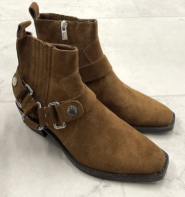 Botas de camurça marrom DKNY Mina Western novas na caixa tamanho: 6,5 - Imagem 1 de 4