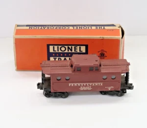 LIONEL #6417 PENNSYLVANIA CABOOSE *POST GUERRA* CON SCATOLA - Foto 1 di 10