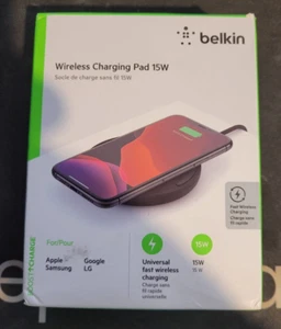 Belkin Boost Charge WIA002TTBK 15W Wireless USB Charging Pad - Black, TESTED - Picture 1 of 3