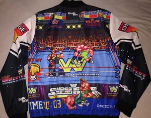 WWF WWE Rare Vintage WrestleFest Chalk line 90s Wrestling Fanimation Jacket Sz M - Picture 1 of 7