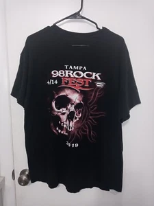 Tampa 98 Rockfest Kurzarm doppelseitige Grafik mehrere Bands Konzert T-Shirt - Bild 1 von 5