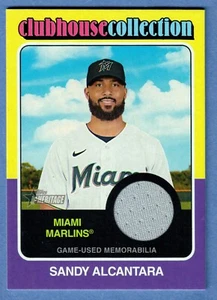 2024 Topps Heritage sandig Alcantara Clubhaus Sammlung Relikt Marlins SP - Bild 1 von 2