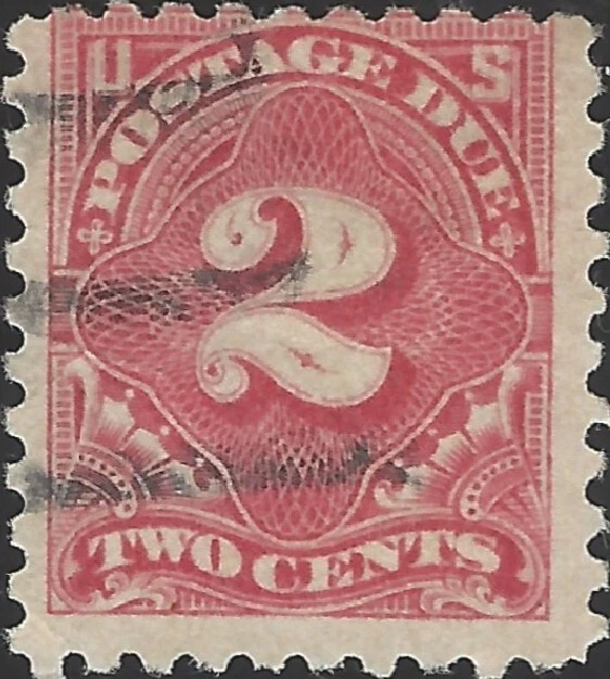 US Scott #J60 Used Fine 2 Cent 1916 Postage Due Stamp CV 75.00 - Image 1 of 1