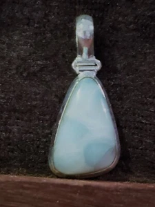 Colgante Larimar de plata de ley - Imagen 1 de 2