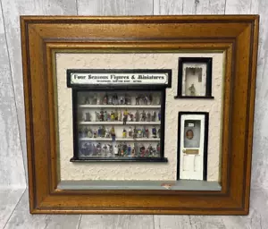 Model Railway Hand Painted Figures Framed Shop Front Diorama - Picture 1 of 10