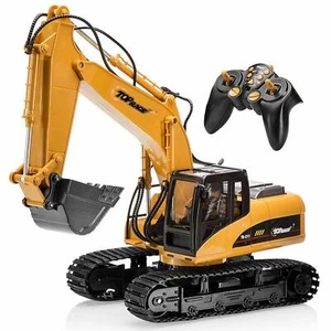 Top Race 15 Channel RC Full Functional Kid Professional Excavator + Grapple Fork - Picture 1 of 9