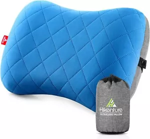 Camping Pillow with Removable Cover - Ultralight Inflatable Pillow Neck Lumbar - Picture 1 of 8