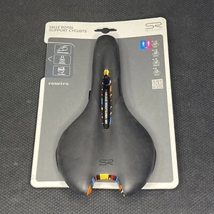 Selle Royal Respiro Athletic Unisex Black Multicolor Unique Bike/Cycling Saddle - Picture 1 of 3