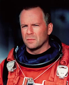 PHOTO CINEMA ACTEUR BRUCE WILLIS ARMAGEDDON TIRAGE ARGENTIQUE 25 x 20 CM - Photo 1/2