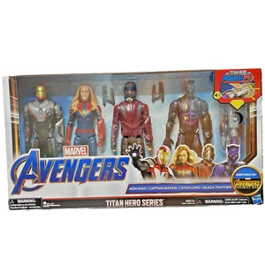 Avengers Titan Hero Serie 4 Pack Iron Marvel Star Lord Black Panther Nuevo 2019 - Imagen 1 de 8