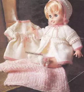"JUEGO DE MUÑECAS 18"" y 20"" muñecas / 8 capas o DK - COPIAR patrón de tejido de muñeca - Imagen 1 de 1
