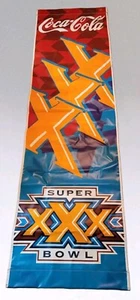 Coca Cola NFL Super Bowl XXX Official Banner Dallas Cowboys Pittsburgh Steelers - Picture 1 of 2