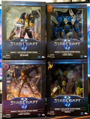 StarCraft 2 Series 1 & 2 DC Unlimited Figure Set New Mint Never Opened Cover