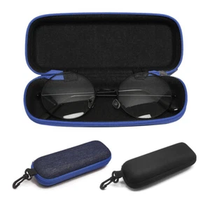 Portable Zipper Eye Glasses Sunglasses Hard Case Box Protector Large Hold Gift - Picture 1 of 7