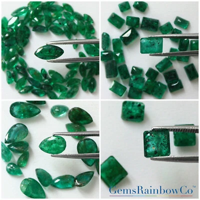 Marquesa esmeralda natural, pera, octágono, piedras preciosas sueltas facetadas Asscher, #743. Foto 1 de 4