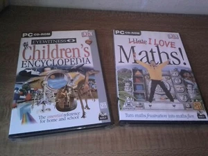 Bundle I Love Maths! PC cd rom & Children's Encyclopedia windows DK GSP - Picture 1 of 6