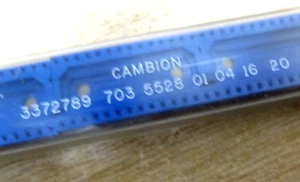 10 blue 28 pin IC sockets Cambion 703-5528-01-04-16 UK made 28 way - Picture 1 of 4