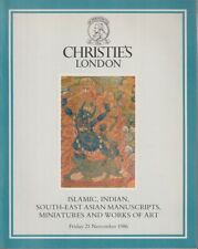 Islamic, Indian, South-East Asian Manuscripts, Miniatures, Art. Christies. 1986