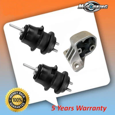 Premium Quality Engine Motor Mount Set 3PCS For 10-14 Subaru Legacy Outback 3.6L - Image 1 of 4