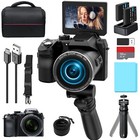 4K Digital Camera 64MP 3'' Flip Screen WiFi Autofocus Video Camera for YouTube