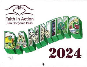 2024 Faith in Action Banning California 12 Month Wall Calendar New Mural Contest - Picture 1 of 3