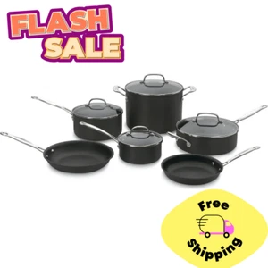 Chef's Classic Hard Anodized Nonstick Cookware Set | 10-Piece,C205 - Picture 1 of 1