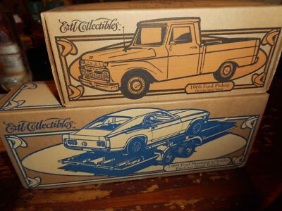 Ertl #K112-113 "Classic Motor Books 3Pc Set" Ford Pickup & Mustang & Trailer MIB - Image 1 of 4