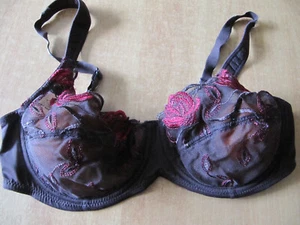 Bügel-BH schwarz-rot Queentex 80 D - Bild 1 von 3