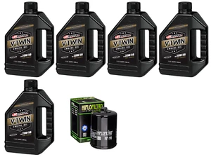 Oil Change Kit for Polaris Victory Semi Synthetic 20W50 5 Quarts & Filter - Picture 1 of 3
