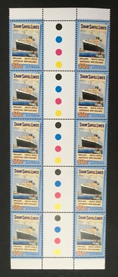 Australia - 2004 Shaw Savill Lines 50 c Gutter Strip of 10 Mint Never Hinged Foto 1 de 3