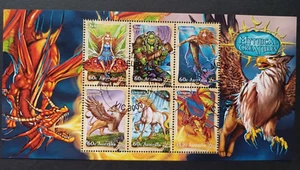 Australia 2011 Mes de Coleccionismo de Sellos, Criaturas Míticas MS, Usado - Imagen 1 de 1