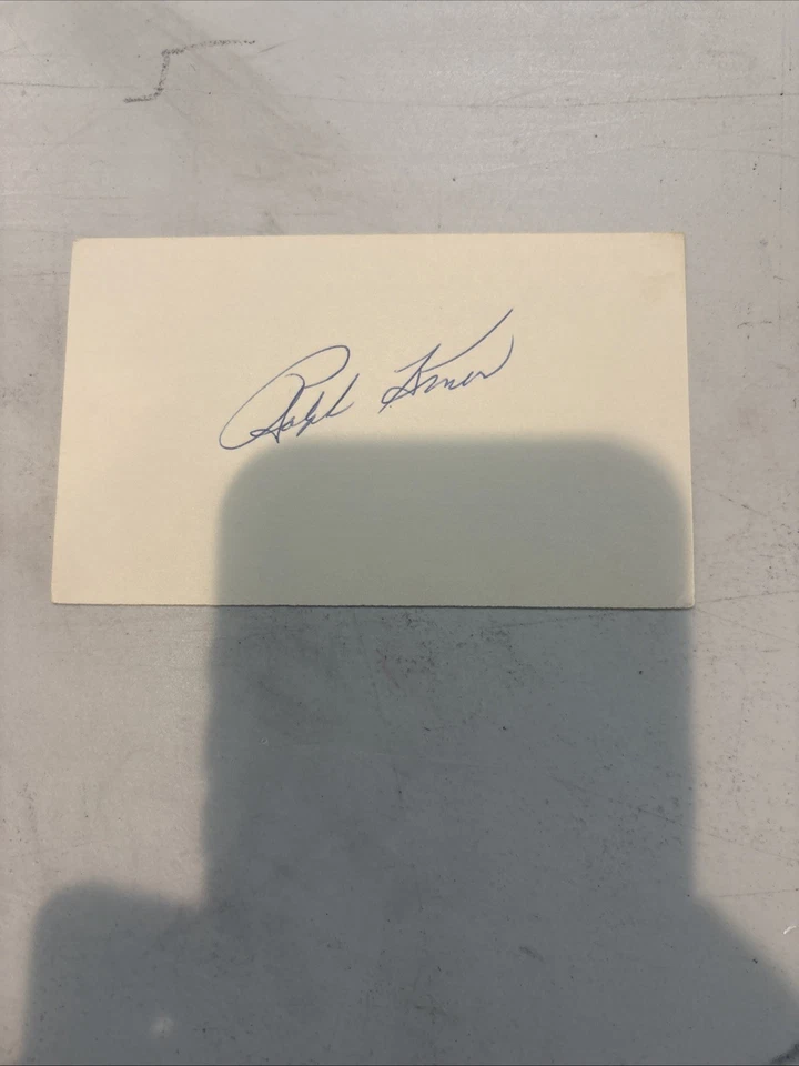 Ralph Kiner 3x5 signed auto autographed index note card Indians - Image 1 of 1