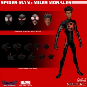 Mezco Toyz Spider-Man Miles Morales 1/12 Collectibles Action Figure New In Stock - Picture 1 of 16