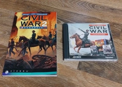 The Great Civil War 2 CD Set (Sierra, 1998) 3 Games Civil War 1 & 2 Blue & Grey - Image 1 of 3