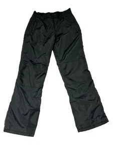 Slalom Women’s Size S Black Ski Pants Snow Snowboard Winter Padded Knees Snaps - Picture 1 of 13