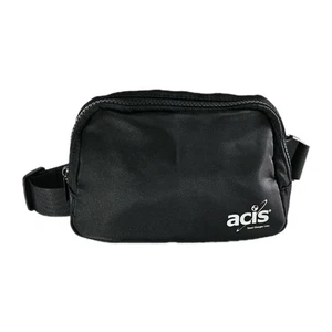 ACIS TRAVELER Waist Fanny Pack Black Travel Belt Bag Hip Travel Pouch Waist NWOT - Picture 1 of 8