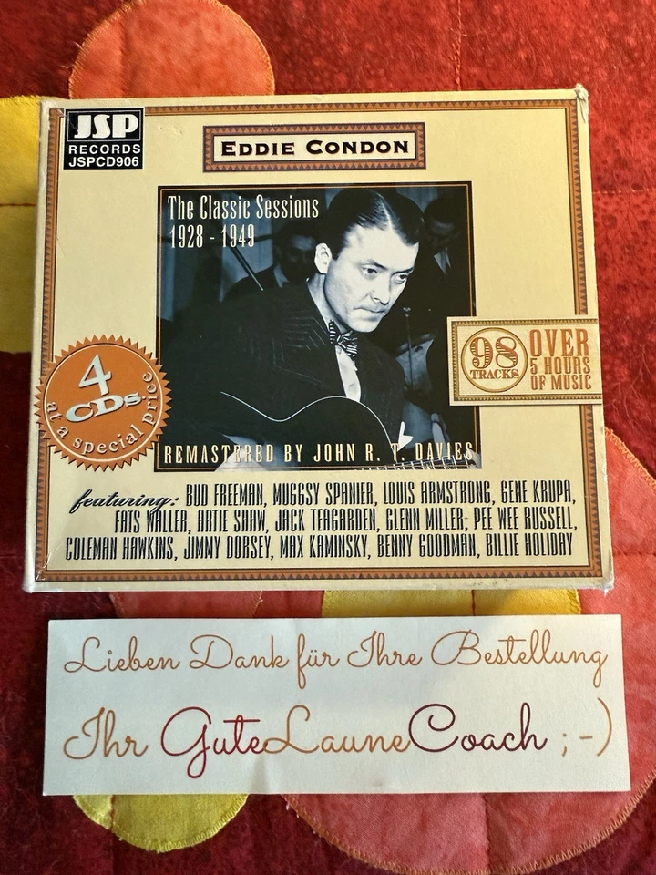 EDDIE CONDON - The Classic Sessions: 1928 To 1949 - 4 CD - Box Set Original - Bild 1 von 4