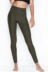 VICTORIA’S SECRET STUDIO 7/8 LEGGING HIGH RISE 24”INSEAM POCKETS GREEN MEDIUM - Picture 1 of 5
