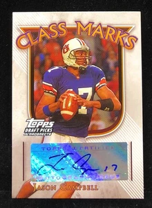 Topps Draft Picks & Prospects Class Marks 2005 autógrafos Jason Campbell radiocontrol automático - Imagen 1 de 2