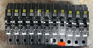 Square D EDB14020 (Used) Circuit Breaker, 277V, 20A, 1P, 18kA@480V, Bolt-On - Picture 1 of 6