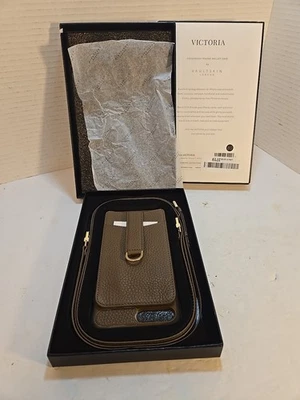 Funda Cartera Bandolera Piel Bóveda VICTORIA con Correa de Cuero para iPhone 67/8 Marrón Foto 1 de 4