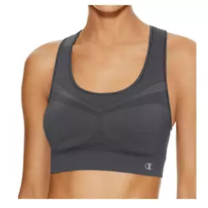 Champion Women's Size Large Asphalt Grey The Infinity Racerback Sports Bra - Picture 1 of 7