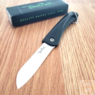 Cuchillo Plegable BenchMark 3" Hoja de Acero Cerámico Negro Mango/Llavero Sintético Foto 1 de 4