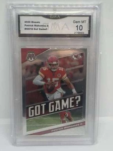 2020 Mosaic Got Game? #GG16 Patrick Mahomes II Kansas City Chiefs GMA 10 Panini - Picture 1 of 2