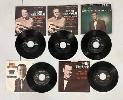 Lot of (4) Eddy Arnold 45 RPM Records With Picture Sleeves - Lot #2 - Image 1 of 2