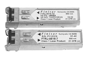 2x Finisar FTRJ-8519-7D SFP Transceiver 850nm - HP P/N: J4858A - Afbeelding 1 van 1